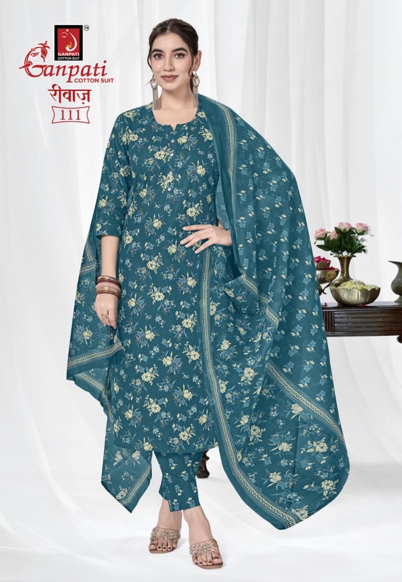 riwaz Vol 2 By Ganpati Cotton Printed Dress Material